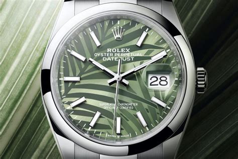 rolex datejust palm motif|rolex datejust 36 motif.